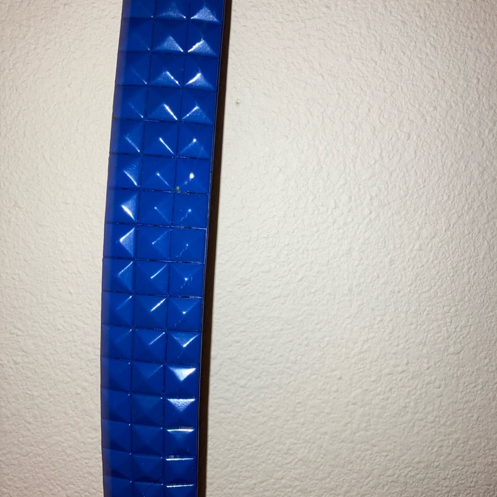Blue emo and scene kid studded belt